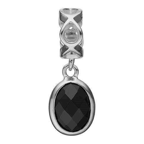 Image of Moving Onyx Sterling sølv Charms til sølv og guld armbånd smykke fra Christina Collect